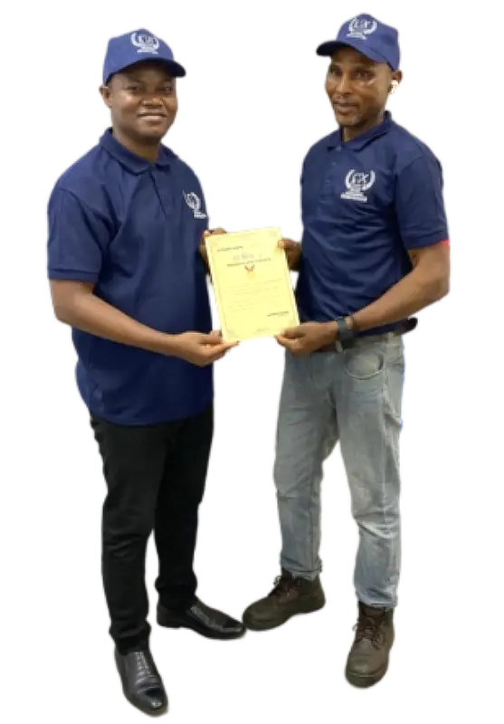 Students learning automotive engineering practical training